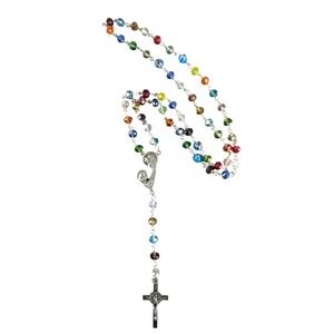 Artemisa Unique Handmade‎ Multicolor Wire-Wrapped Glass Bead Catholic Rosary